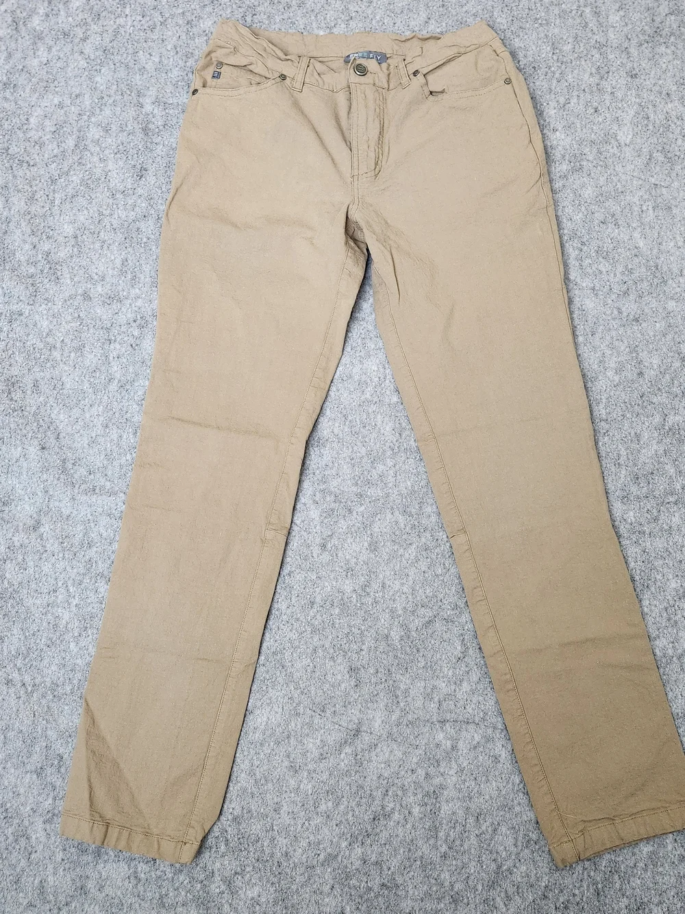Free Fly Stretch Canvas 5-Pocket Pant Men's 32x32 Brown UPF 50 Fishing Casual